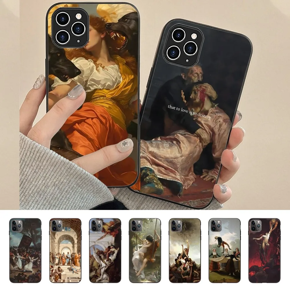 Spain Francisco Goya Art Phone Case For Iphone 15 11 13 14 Pro Max 7 8 Plus X Xr Xs Max 16pro 12mini Cover Case