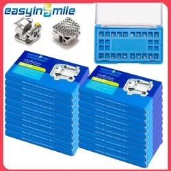 Easyinsmile 20Packs Dental Orthodontic Brackets Material Passive Self Ligating Braces MBT/Roth braces 022 345Hooks
