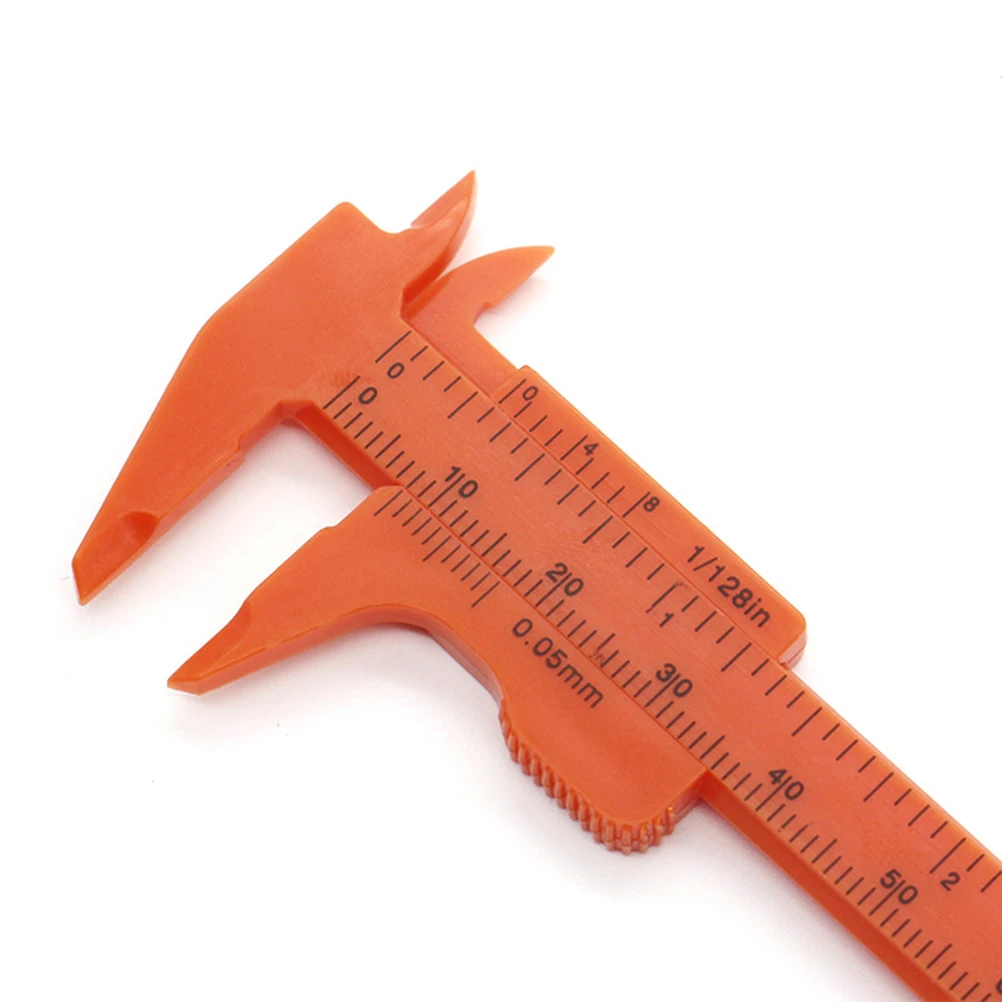 

5pcs 8Cm Mini Vernier Caliper Strong Plastic Lightweight Durable Measuring Tool Internal External Step Depth Pocket