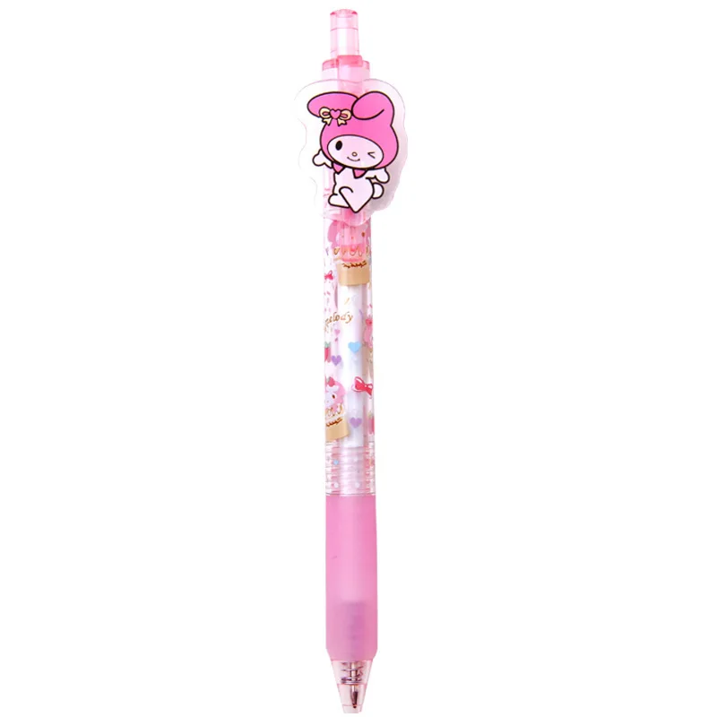 Imagem -05 - Sanrio Olá Kitty Melody Kuromi Gel Pen Grupo Kawaii Estudante Papelaria Presente Escola e Escritório 0.5 mm de Tinta 24 Pcs 48 Pcs Atacado