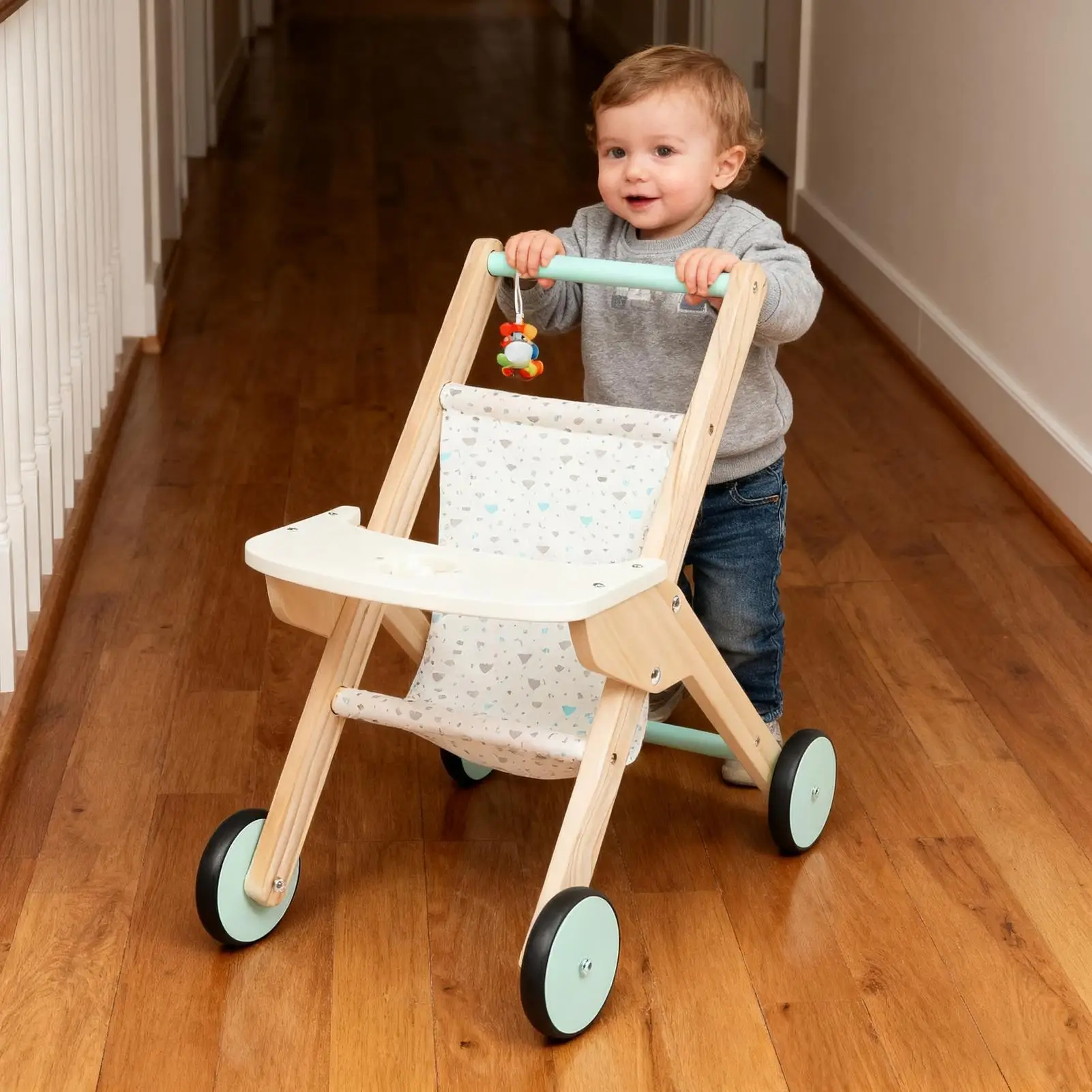 

Wooden Push Walker Wooden Baby Push Walker For Toddler Interactive Educational Toys For Kids Boys Girls Birthday First Step Role