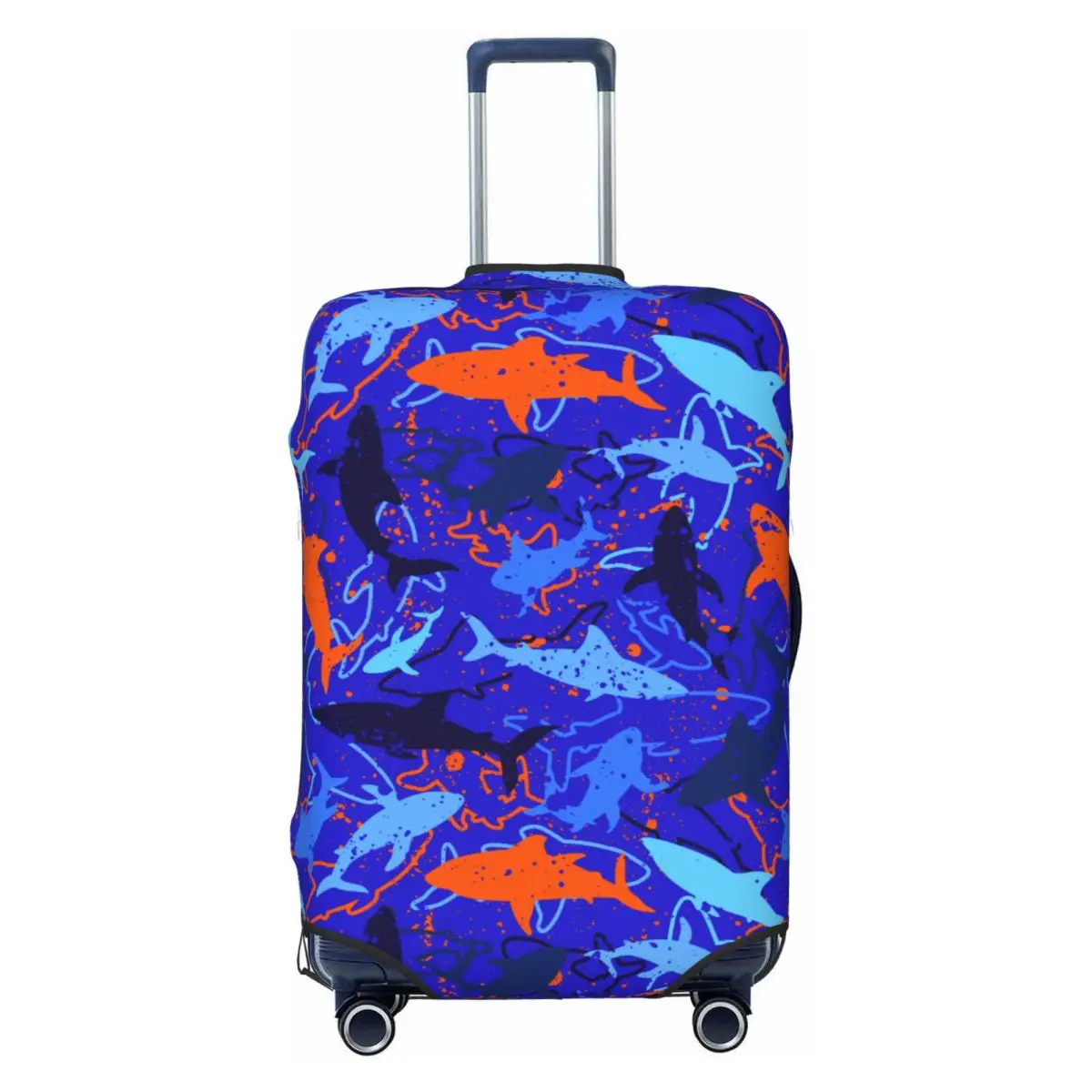 

Custom Ocean Animal Shark Luggage Cover Cute Suitcase Protector Covers Suit For 18-32 inch