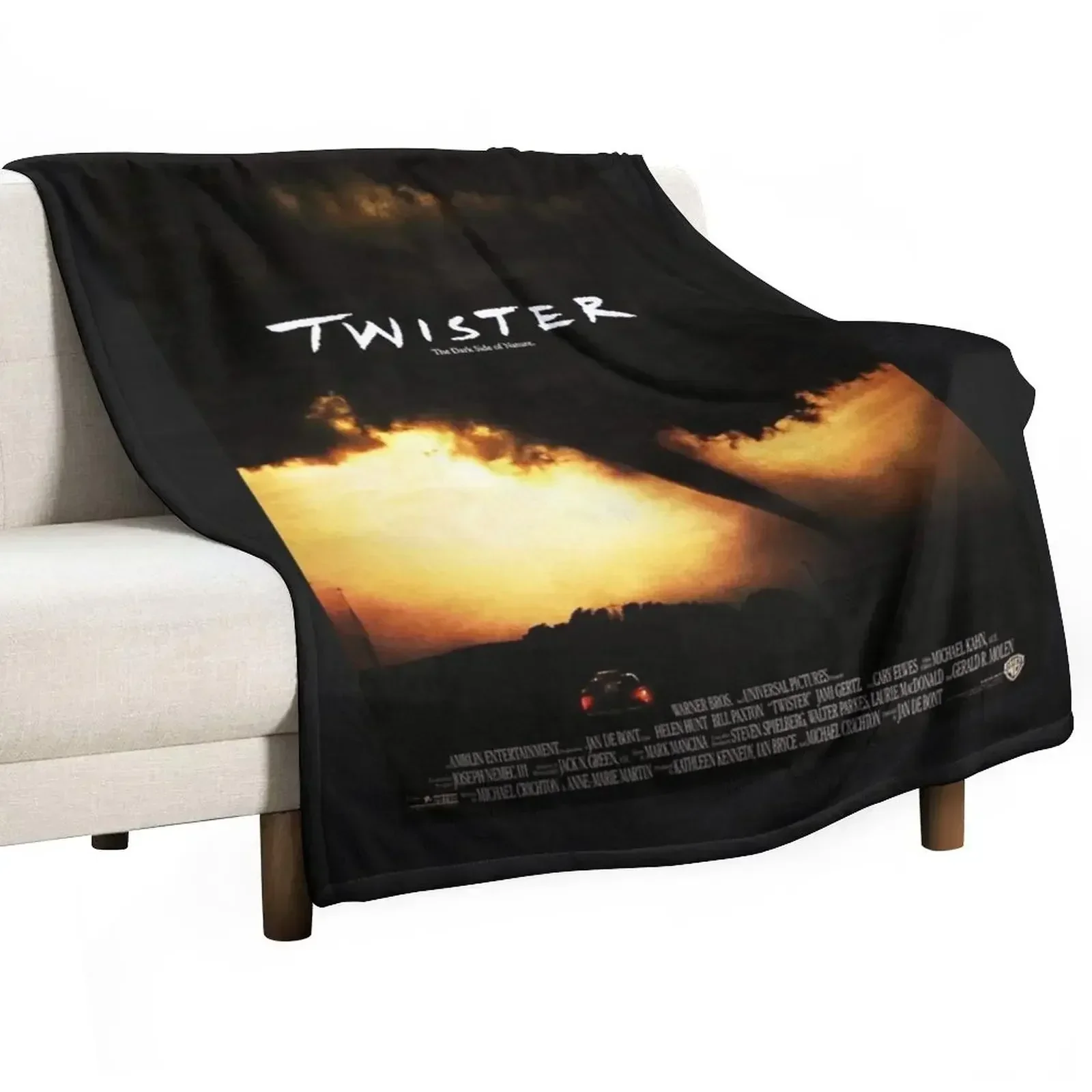 Twister Poster Throw Blanket Blankets Sofas Of Decoration Cute Soft Plaid Hairys Hairy Bed linens Blankets