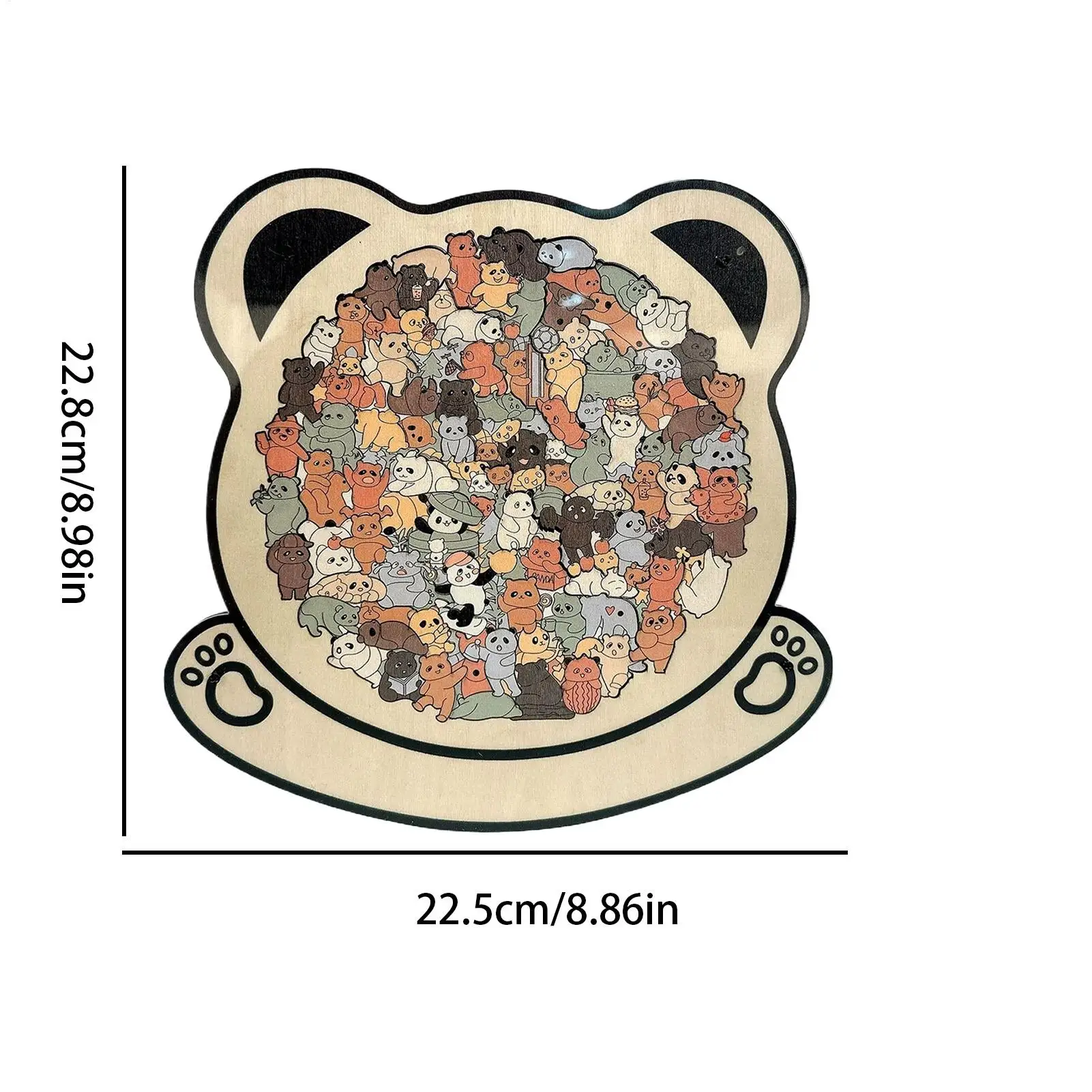 Puzzle Hewan Anjing Mainan Edukasi Kayu Berwarna Puzzle Jigsaw Hewan untuk Dewasa Remaja Lansia Teman Prasekolah Meja