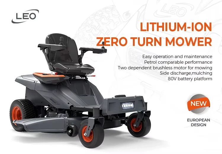 Hot-selling Industrial Grade Zero Turn Robotic Lawn Mower Lithium-ion Battery Cordless 1000W Straight Blade for Grass Cutting