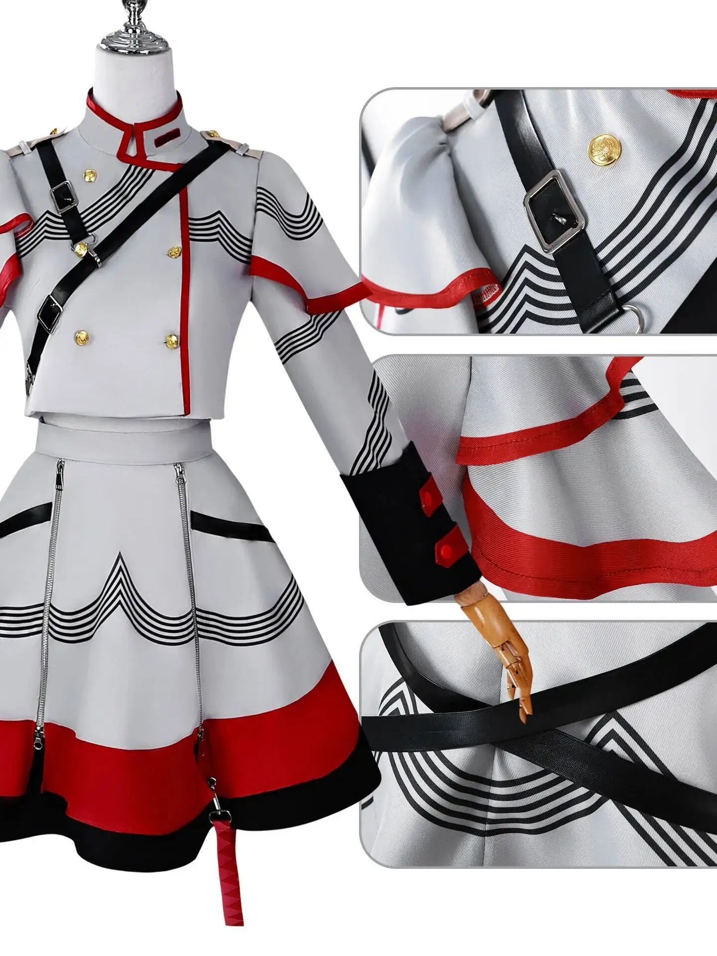 كوس زي الهالوين التأثيري أنيمي المعبود الافتراضي نغمة ثقيلة تأثيري أنيمي لعب الأدوار زي مجموعة كاملة Jk Unifo #2