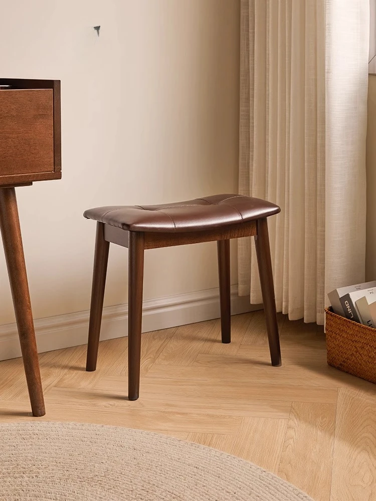 

Nordic solid wood saddlestool dining room diningstool home living room shoe change makeup stool simple dressing st
