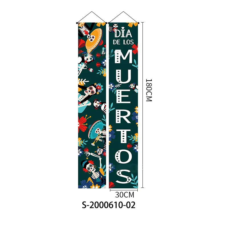 Куплет-на-Хэллоуин-праздничный-мексиканский-день-мертвых-вечерние-украшения-куплет-на-день-мертвых-для-мексиканских-культурных-мероприятий