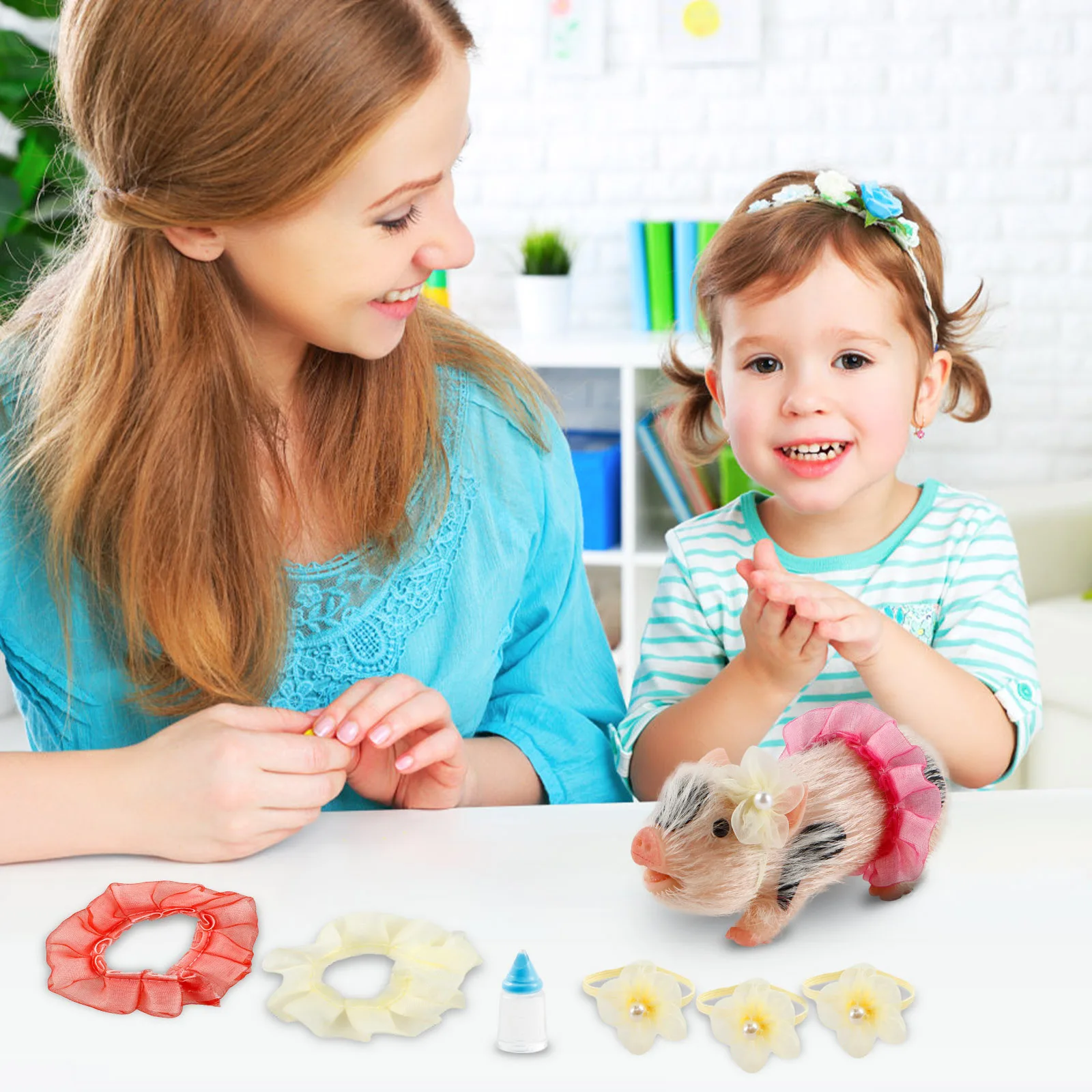 Cerdito De Silicona De 5 Pulgadas – Juguete Realista Suave Con Juego Incluido, Perfecto Para Niñas Y Niños, Estimula El Juego Sensorial E Imaginativo