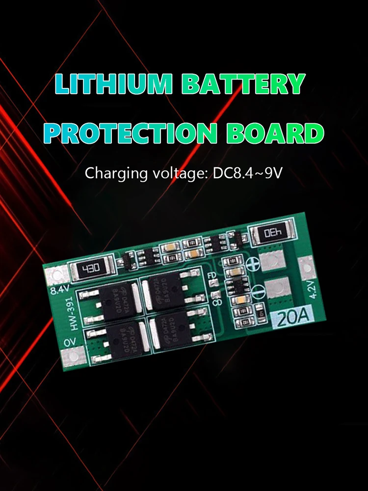 Bescherming Boord Balans Motor HW-391 2S 20A 7.4V 8.4V Li-Ion Batterij Bescherming Boord BMS Board Module Balans