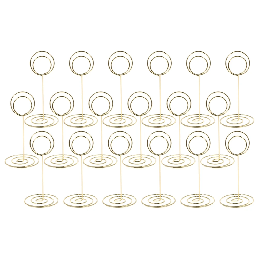 

30 Pcs Photo Iron Picture Clips Note Folder Card Desktop Holder Table Number Memo Display Storage Decoration