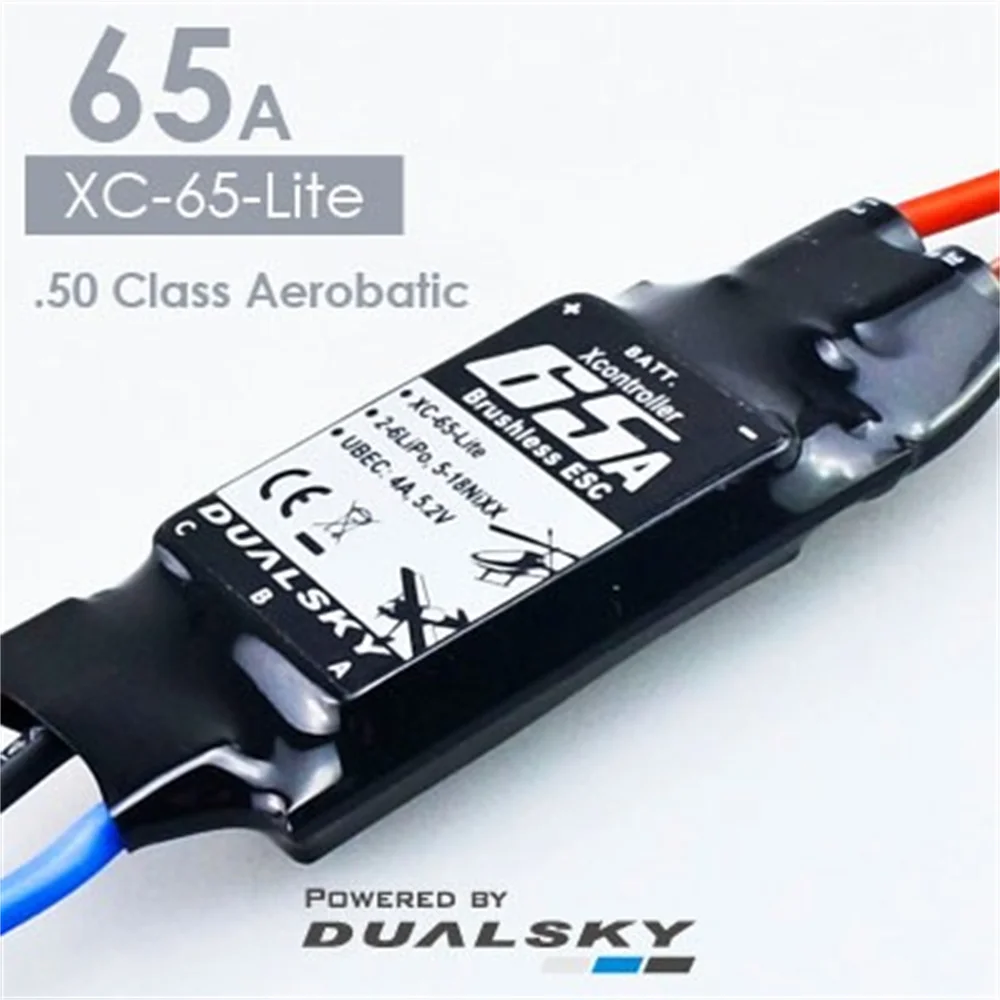 DUALSKY XC-65-Lite with ubec cost-effective ultra-light aircraft model fixed wing 65A ESC brushless electronic governor