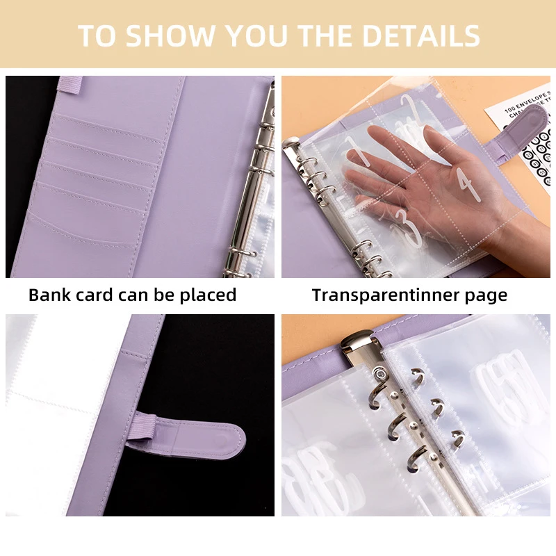

Cash Envelope System Kit With 100 Pockets, Money Savings Reusable Budget Planner For Cash