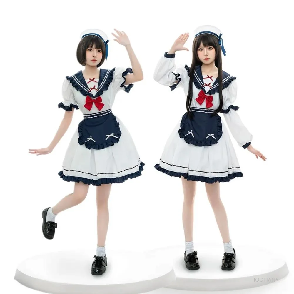 

Halloween Sexy Nautical Navy Sailor Fancy Dress Costume Nightclub Carnival Party Japanese Kawaii Lolita Maid Cosplay Uniform