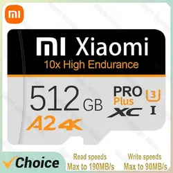 Xiaomi SD Card Class 10 V10 V30 V60 V90 U3 UHS-II 32GB 64GB 128GB 256GB 512GB High Speed 4K 8K Memory Card for Camera PC