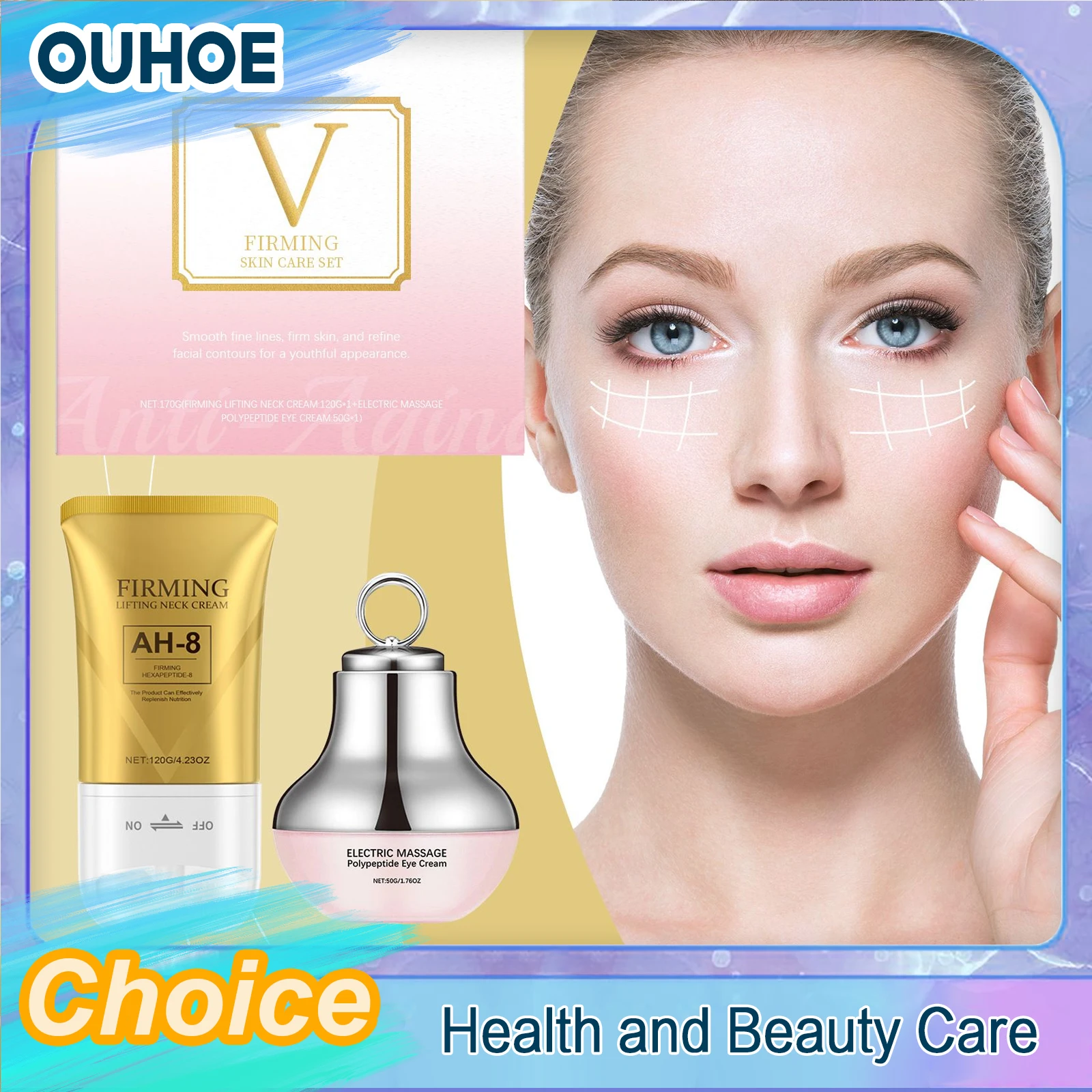 

Electric Massage Eye Neck Cream Remove Wrinkles Anti-Aging Lift Firming Moisturizing Increase Elasticity Polypeptide Skin Care