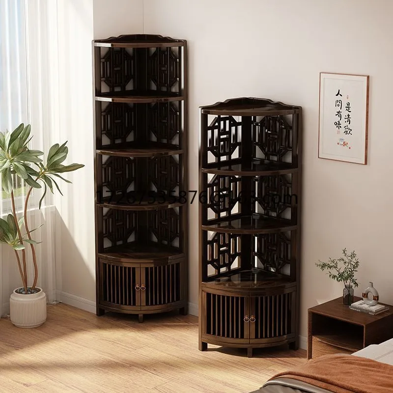 

Bogu rack Chinese cabinet tea set storage display tea rack tea table storage cabinet corner rack