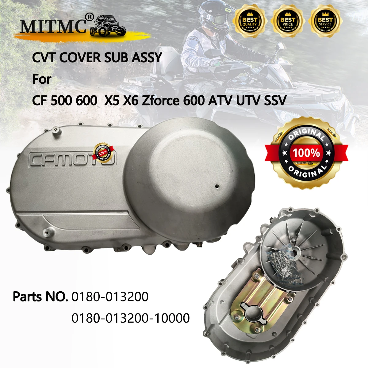 

КРЫШКА CVT COMP CVT COVER SUB в сборе для CF 500 600 X5 X6 Zforce 600 ATV UTV SSV 0180- 013200 0180- 013200 -10000