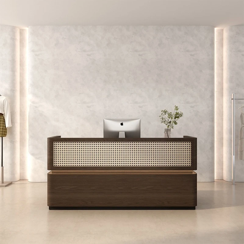 

Counter Pulpit Reception Desks Checkstand Furniture Coffee Shop Reception Desks Vevor Wood Furniture Réception Et Table MHJDT