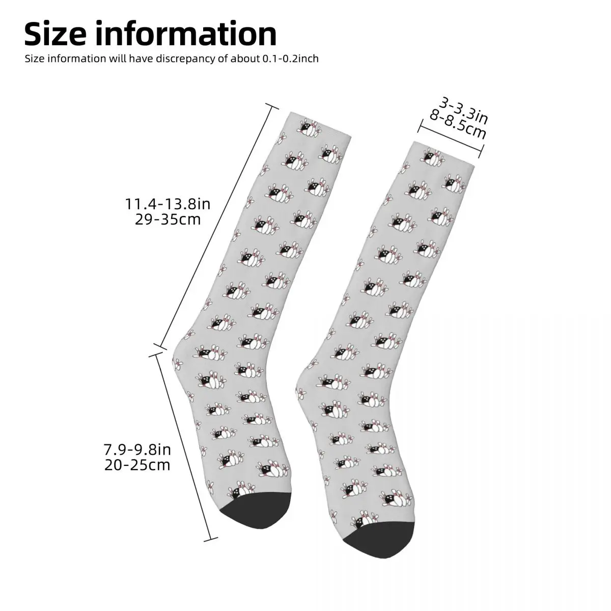 Calcetines de Arte de bolos Harajuku, medias absorbentes de sudor para todas las estaciones, calcetines largos, accesorios para regalos Unisex