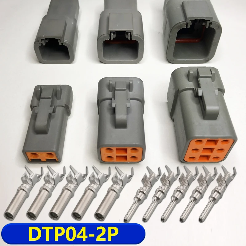 DTP04-2p high current spotlight plug 2/4/6-pin Deutsch car harness connector male female butt joint sealed waterproof socket