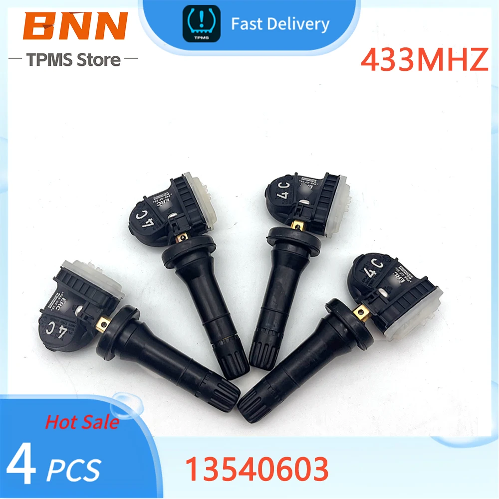 13540603 Набор из 4 абсолютно новых датчиков контроля давления в шинах GM TPMS 433 МГц XL8