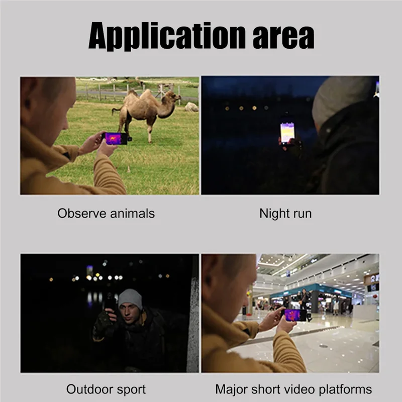 Perangkat Pencitra Termal Inframerah Mini Kamera Pencitra Termal Kecil Untuk Ponsel Android