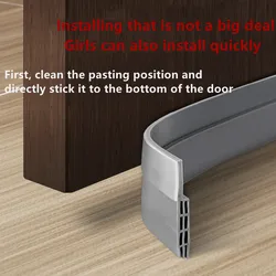 1pcs Windproof Seal Strip Draught Excluder Stopper Door Bottom Double Protector Doorstop Dust-proof Blocker Sealer Soundproof