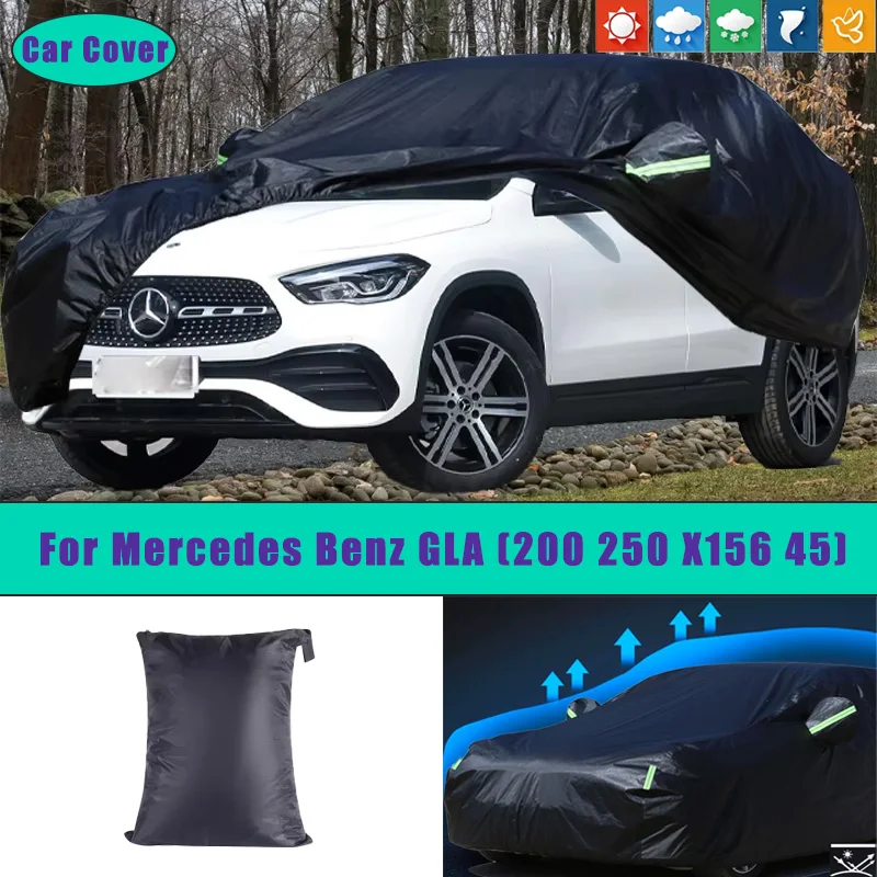 

For Mercedes Benz GLA Car Full Outer Covers Outdoor Waterproof Dustproof Sun Rain Snow Protection Exterior Car Accessories