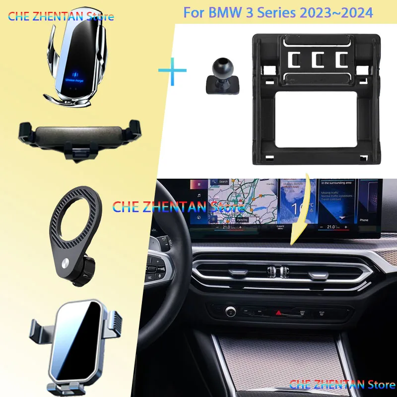 

Car Mount for BMW 3 Series Touring G20 2023 2024 Mobile Phone Holder Air Vent Cellphone Bracket Gravity Stand Auto Accessories