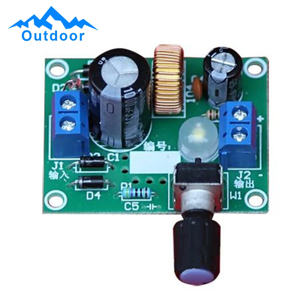 LM2596 Adjustable Step-down Power Module Voltage Reduction Module Volt Reduction Board Step-down Component 3.2V-40V to 1.23V-35V