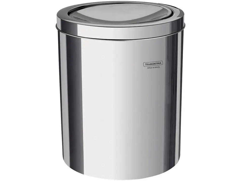 Stainless Steel Recycle Bin for Bathroom with Lid 5L