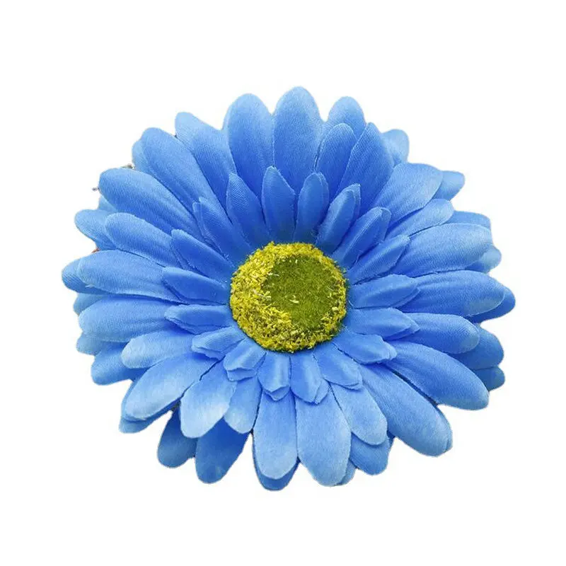 5 PCS/Lot 10CM Gerbera Silk Flower Sunflower Tulip Wreath Pectoral Flower Fake Stamen A Cap Diy Gift Wreath Artificial Flower