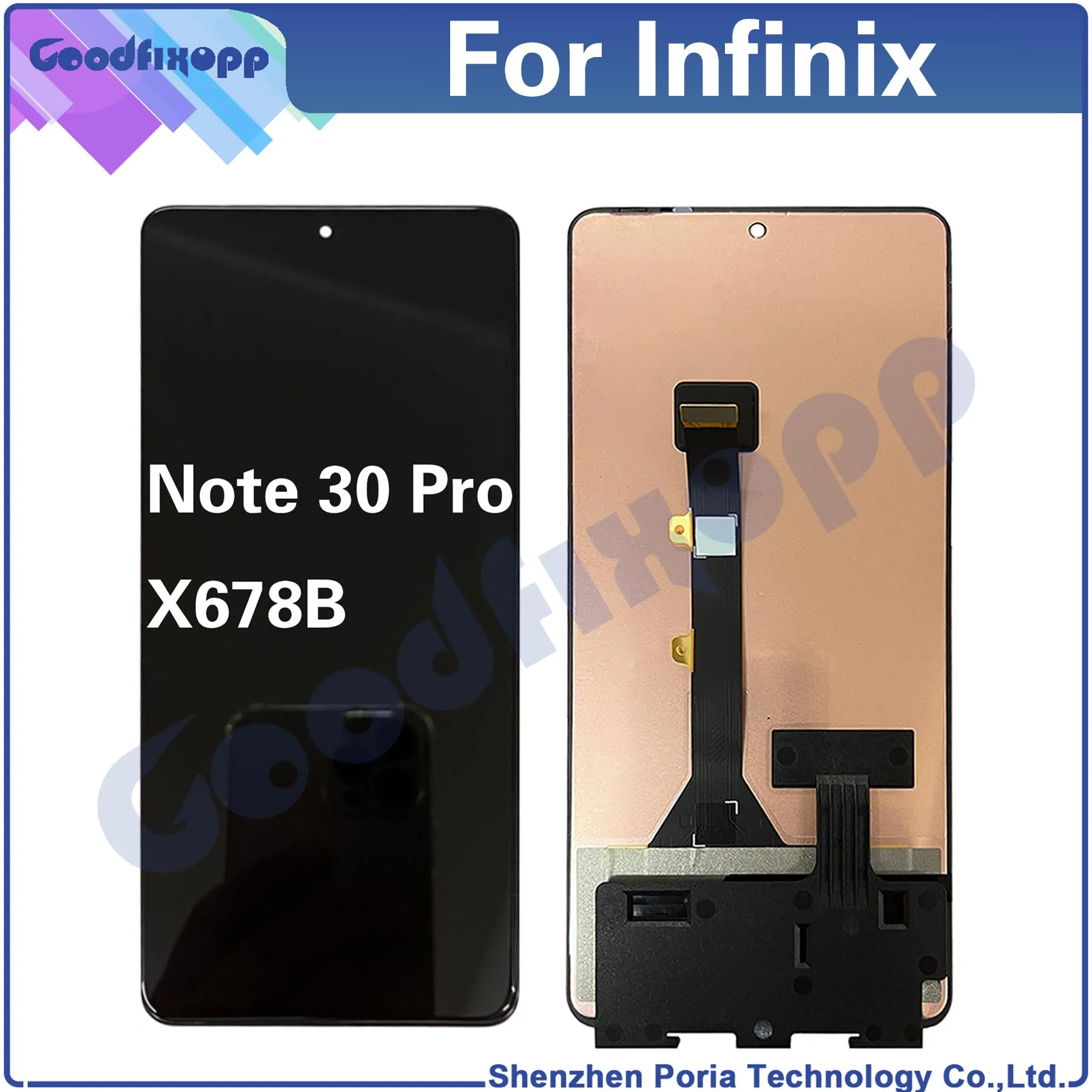 

For Infinix Note 30 Pro X678B Note30Pro LCD Display Touch Screen Digitizer Assembly Repair Parts Replacement