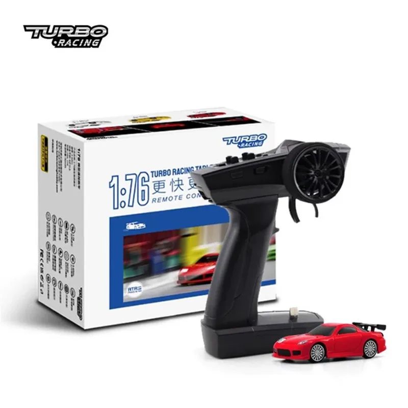 Turbo Racing 1:76 1/76 C71 C72 C73 C74 C75 RTR Flat Running Toys on Road RC Car Proportional Remote Control Toys for Kids Adult