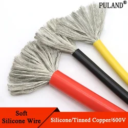 1 Meter Heat-resistant Cable 11 10 8 7 6 4 3 2 AWG Ultra Soft Silicone Wire High Temperature Flexible Copper Line