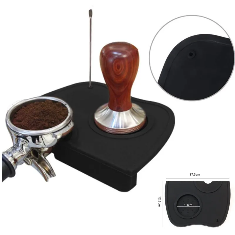 1/2pcs Silicone Espresso Coffee Tampers Mat Corner Mat Non-slip Coffee Press Pad Portafilters Tamping Barista Tools Accessories