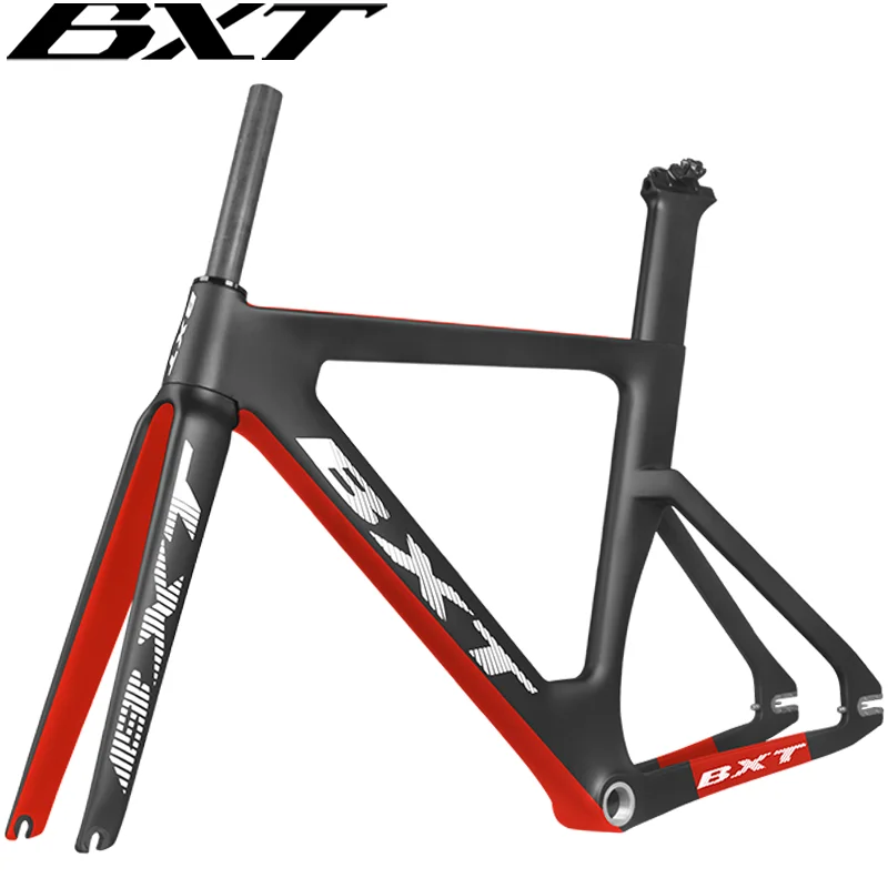 700*25C Carbon Track  Frameset Aero Shaping Fixed Gear Track  TT Frame With Fork