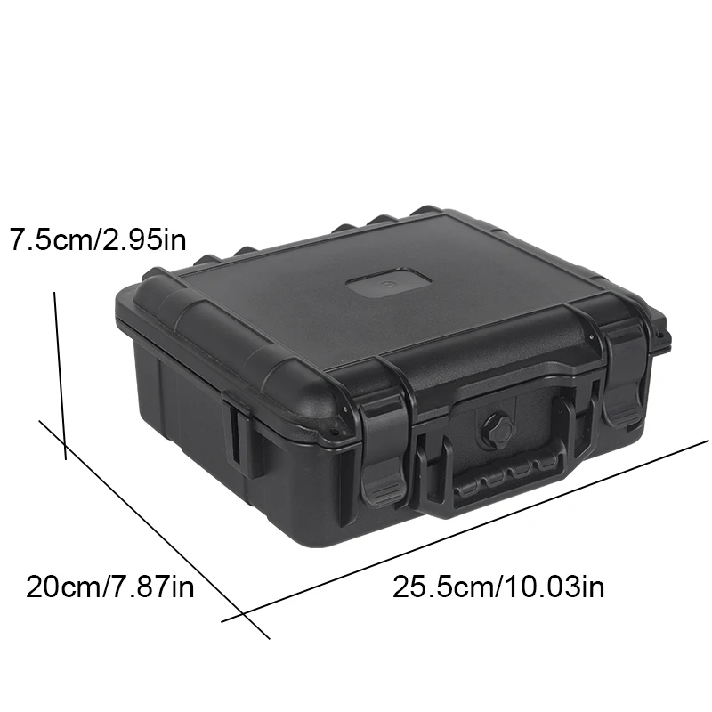 Protective Hard Case,Portable Rectangular Outdoor Toolbox,Photography Storage box,Durable Plastic Tool Case With Secure Latches