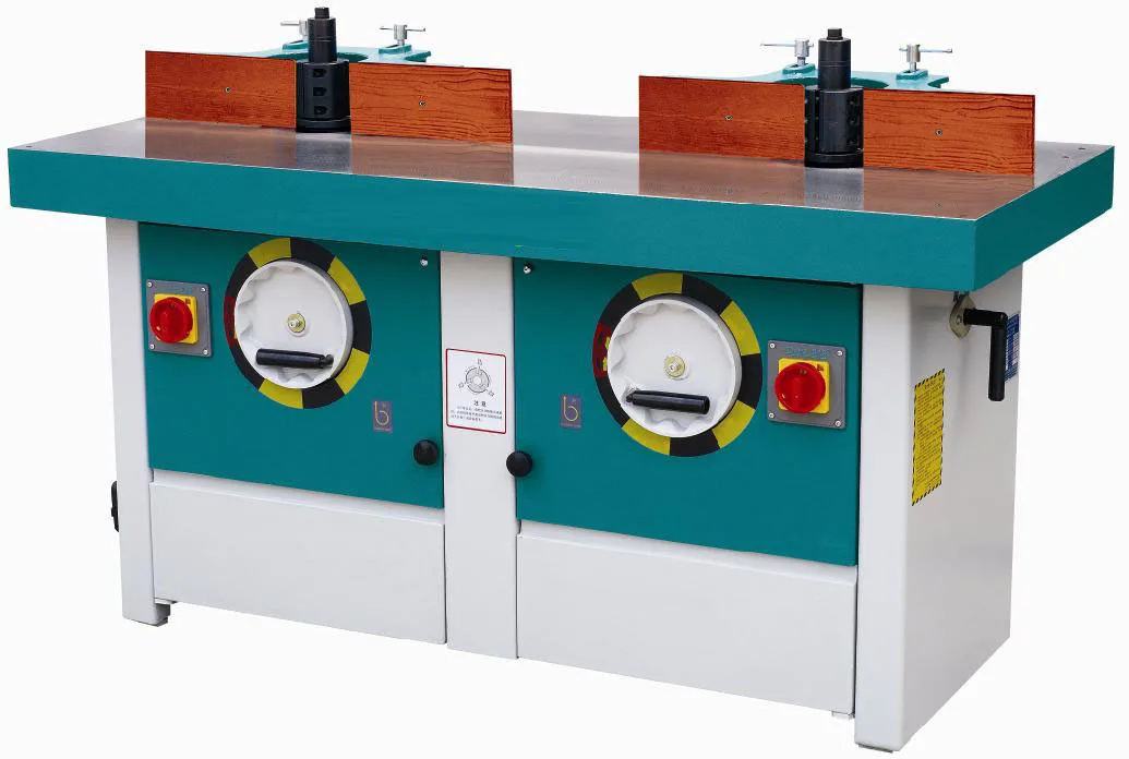 MX5317 Double Horizontal Milling Hine Wood Shaper With Sliding Table Spindle Moulder