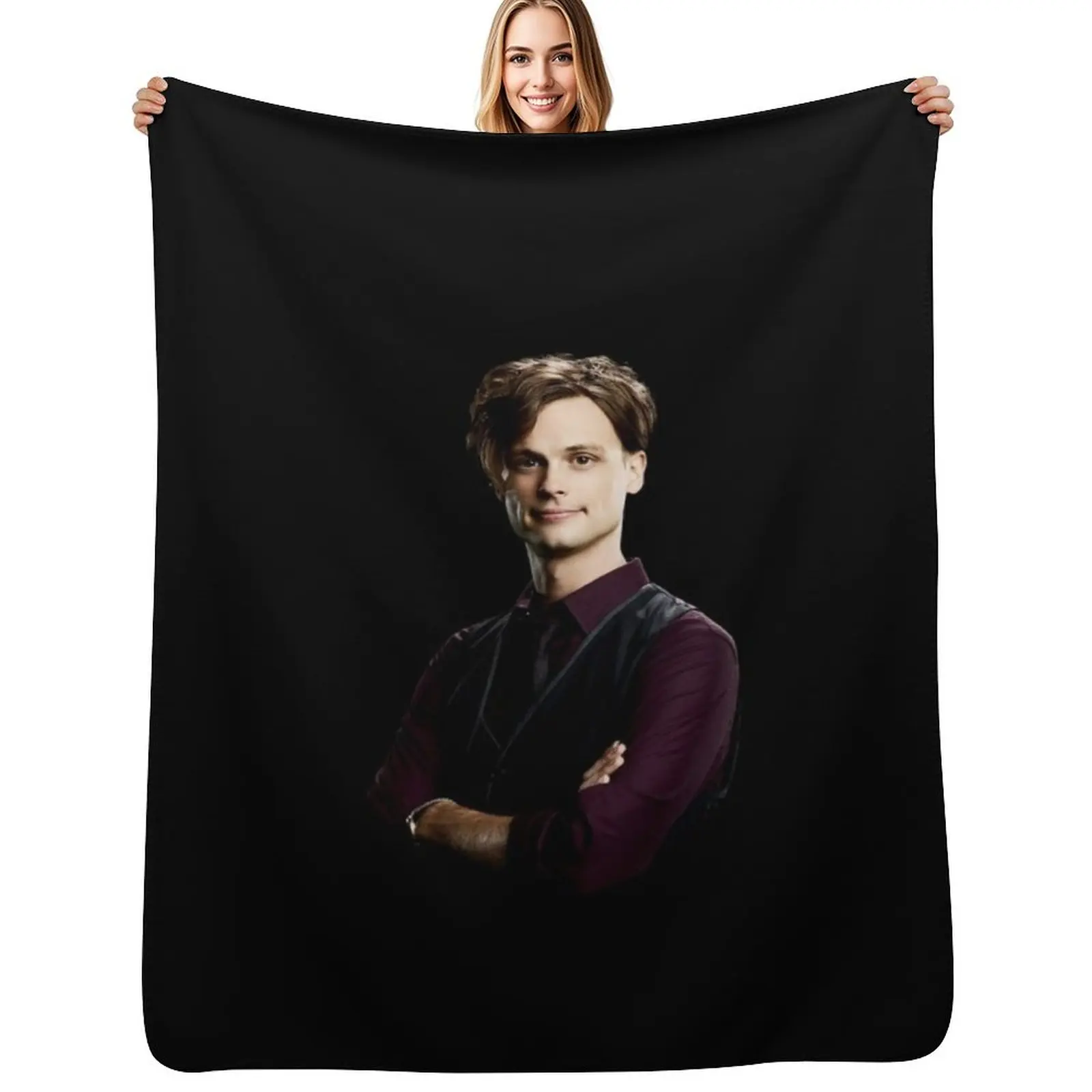 

spencer reid Throw Blanket Stain Resistant Cozy Warm Blanket