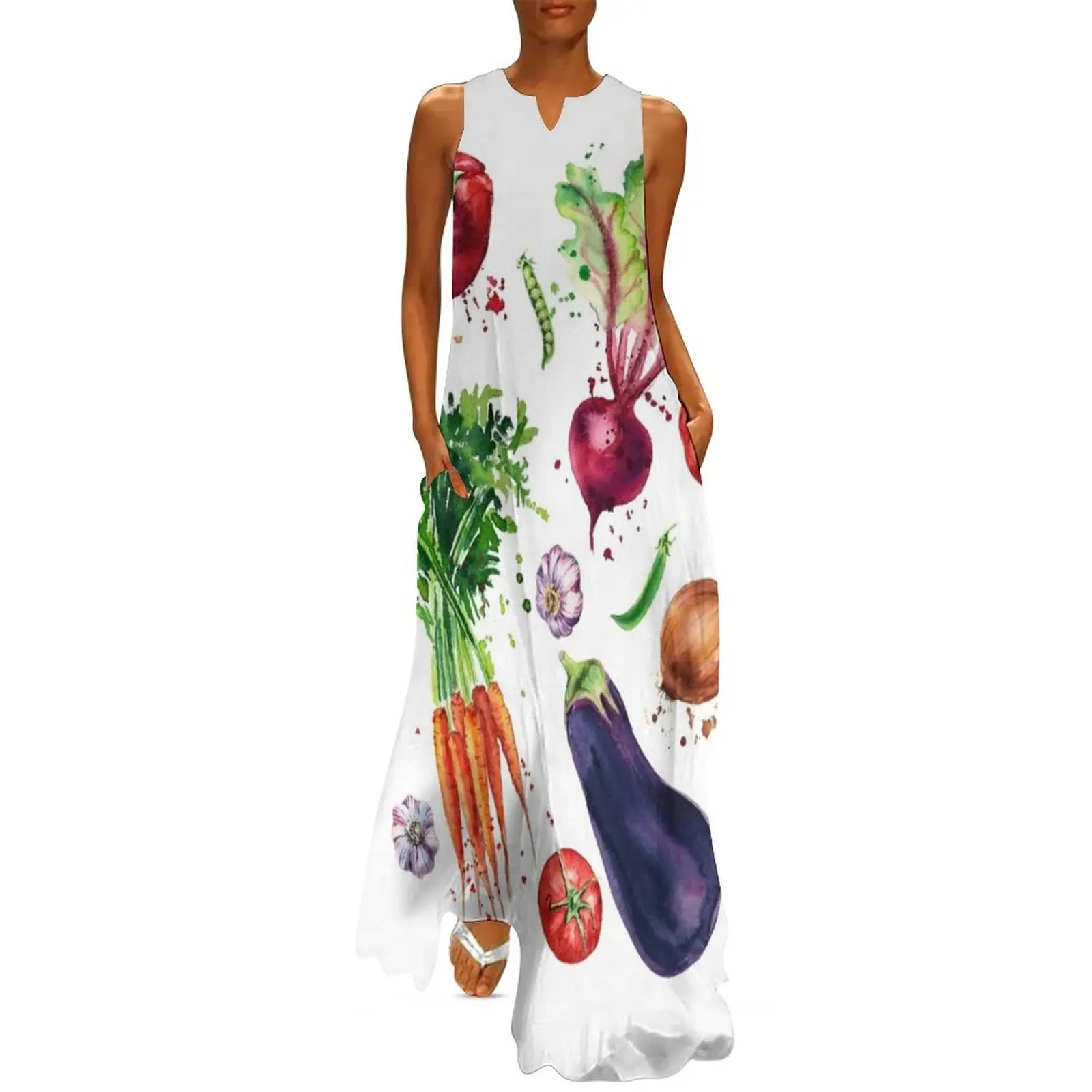 

Vegetable set watercolor illustration Long Dress evening dress Party dresses for women ladies dresses for women 2025