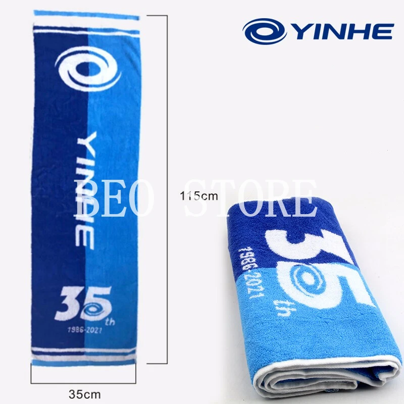 Yinhe 35 anniversary table tennis racket cotton towel for ping pong racket towel game