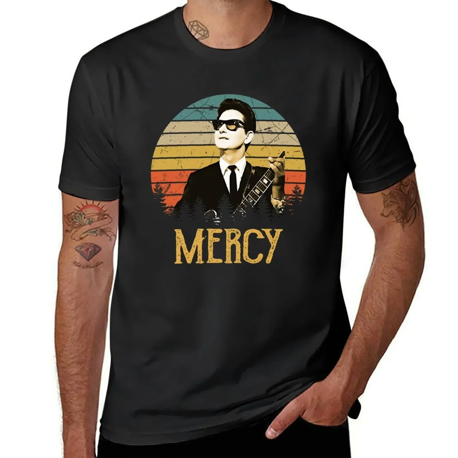 Roy Mercy Orbison Vintage T-Shirt Aesthetic clothing korean fashion man clothes clothes for men