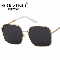 SORVINO New Oversized Polarized Sunglasses Women Fashion Big Frame Luxury Metal Female Vintage Travel Sun Glasses Oculos De Sol