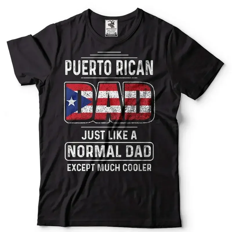 Puerto Rican Dad Shirt Puerto Rican Father's Day T-Shirt Dad Patriotic Shirt