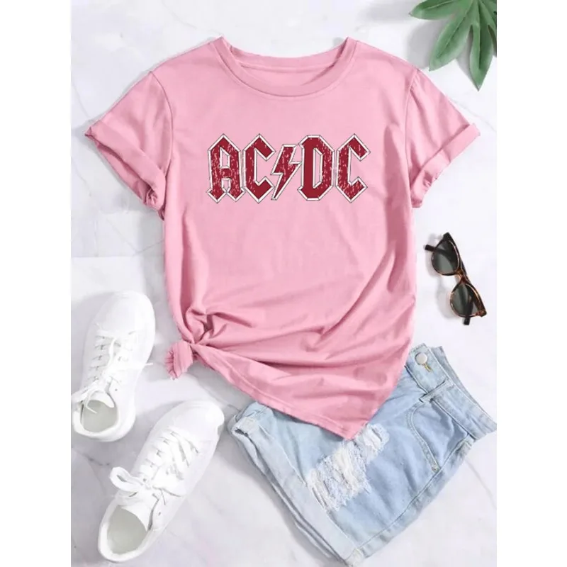 Ac High Voltage 1975 Dc Black Men T Shirt Hot Sale Summer Short Sleeves Cool Hip Hop Streetwear T-shirt Hipster Korea 01336