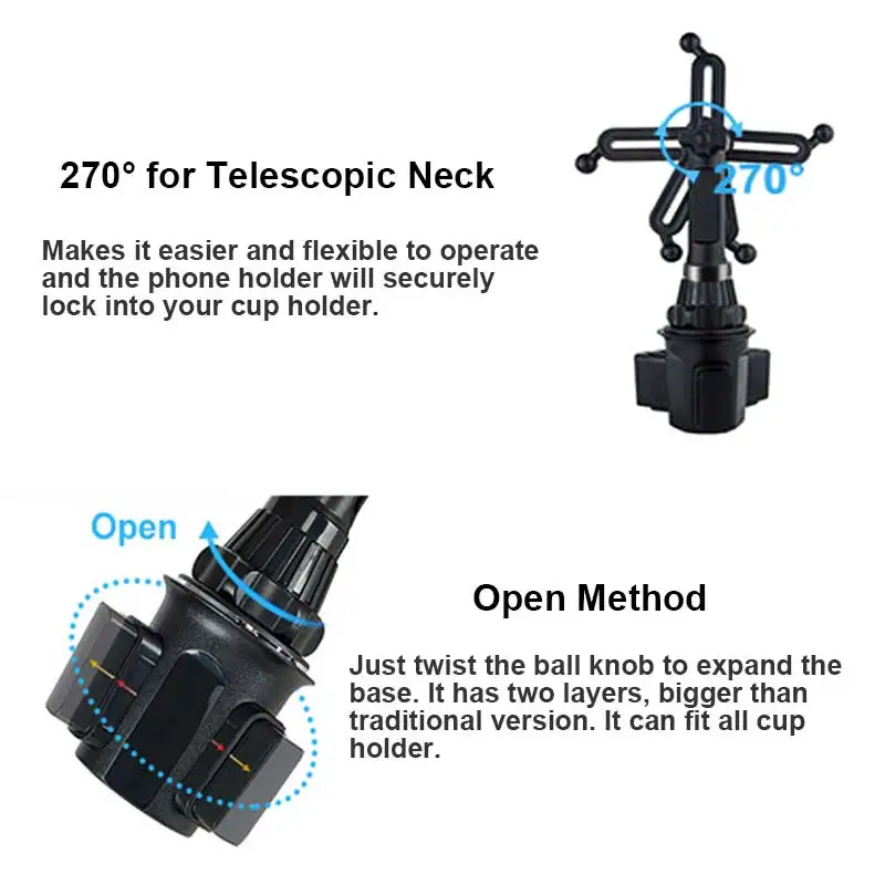 For Magsafe Car Mount Charger Cup Holder Phone Mount for Car 15W Magnetic Wireless Car Charger for iPhone