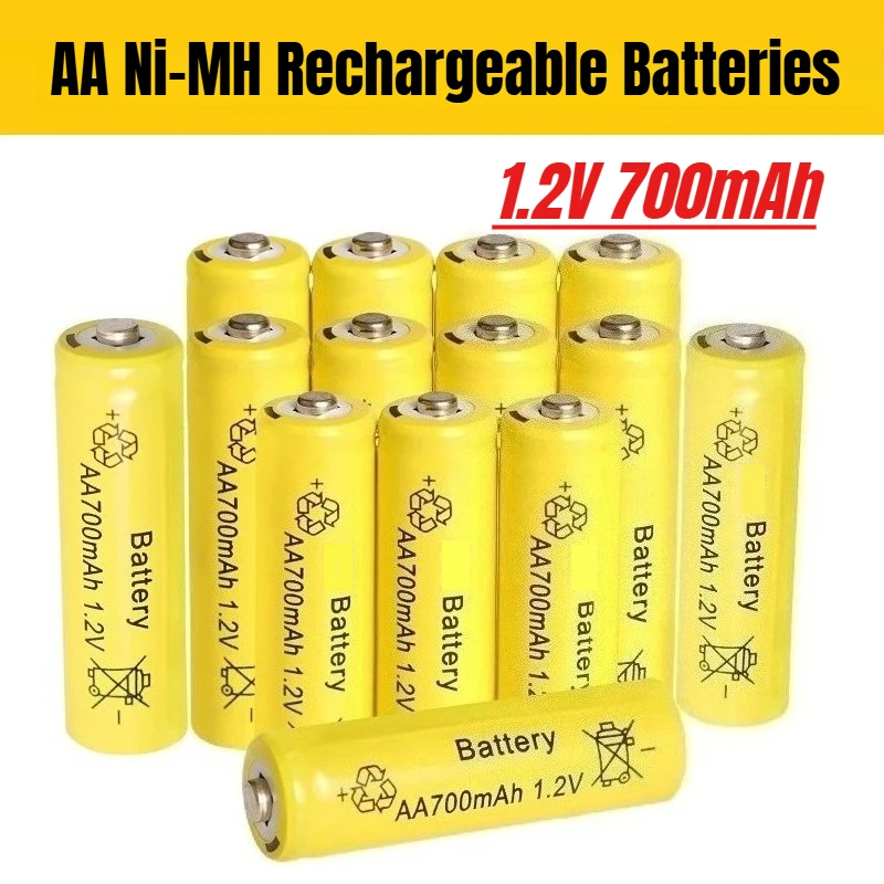 

1.2V 700mAh Ni-MH AA Rechargeable Batteries for Garden Solar Lights Toys Watch MP3 Player