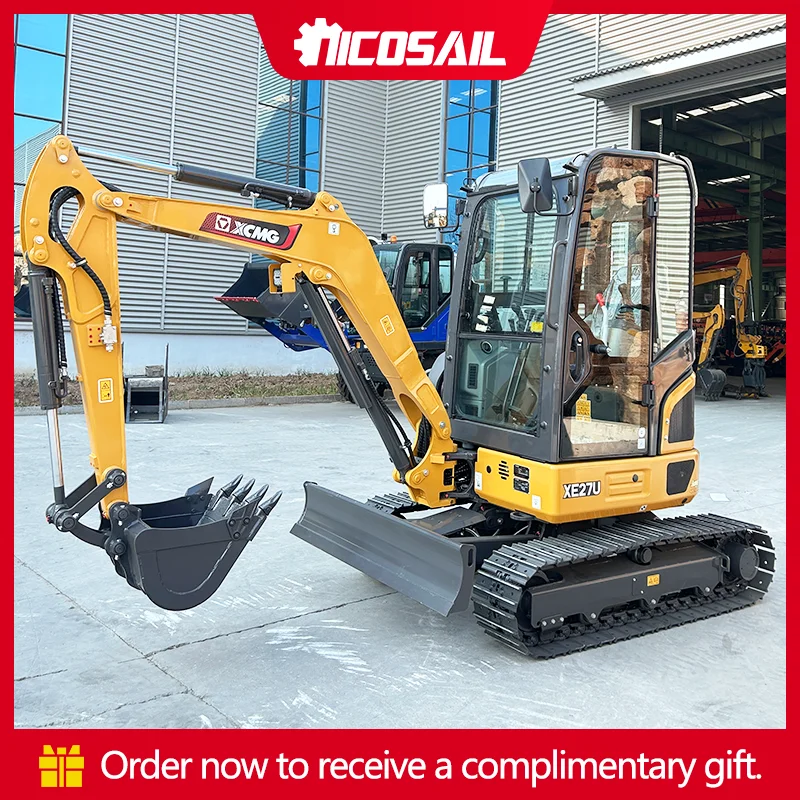 

Мини-экскаватор Nicosail XE27U, 2880 кг, с топливным баком на 38 л для длительной работы, 3-тонный мини-баггер